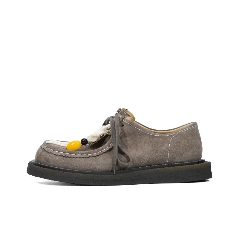 CROOKED CARD Cushioning, Wear Resistant Low Top Casual Shoes Men's Natural Sand Tone-0