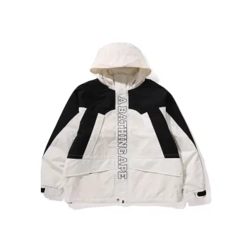 A BATHING APE Logo embroidered Hooded Jacket