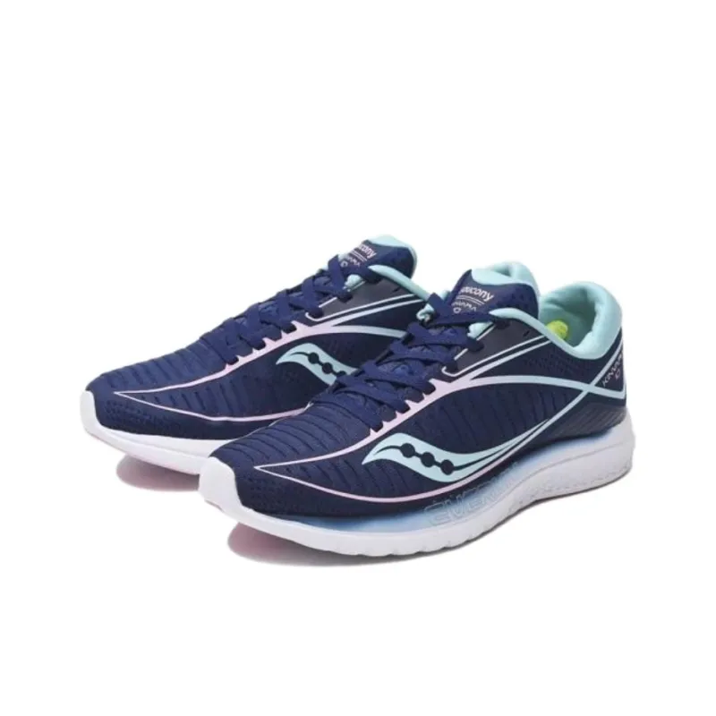 Saucony Kinvara 10 Anti Slip Wear Resistant Low Top Running Shoes Women's Blue-1