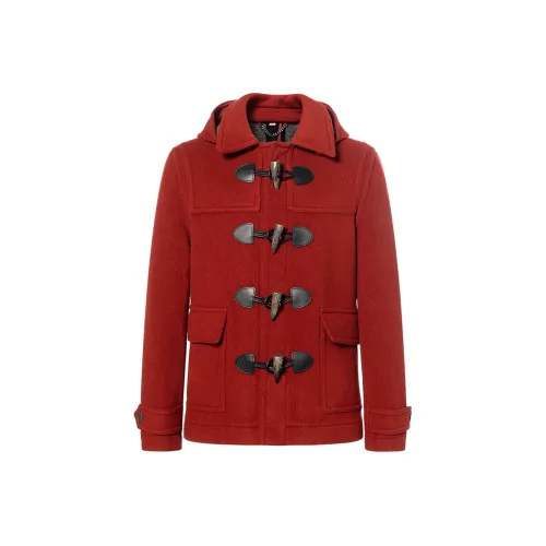 Burberry Coats Men Red