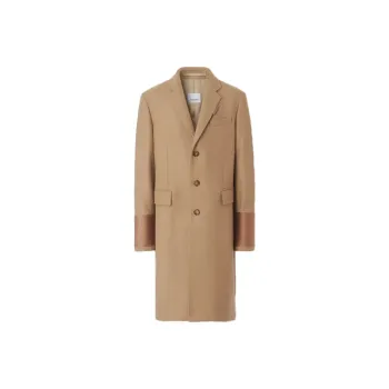 Burberry Coats Men Camel