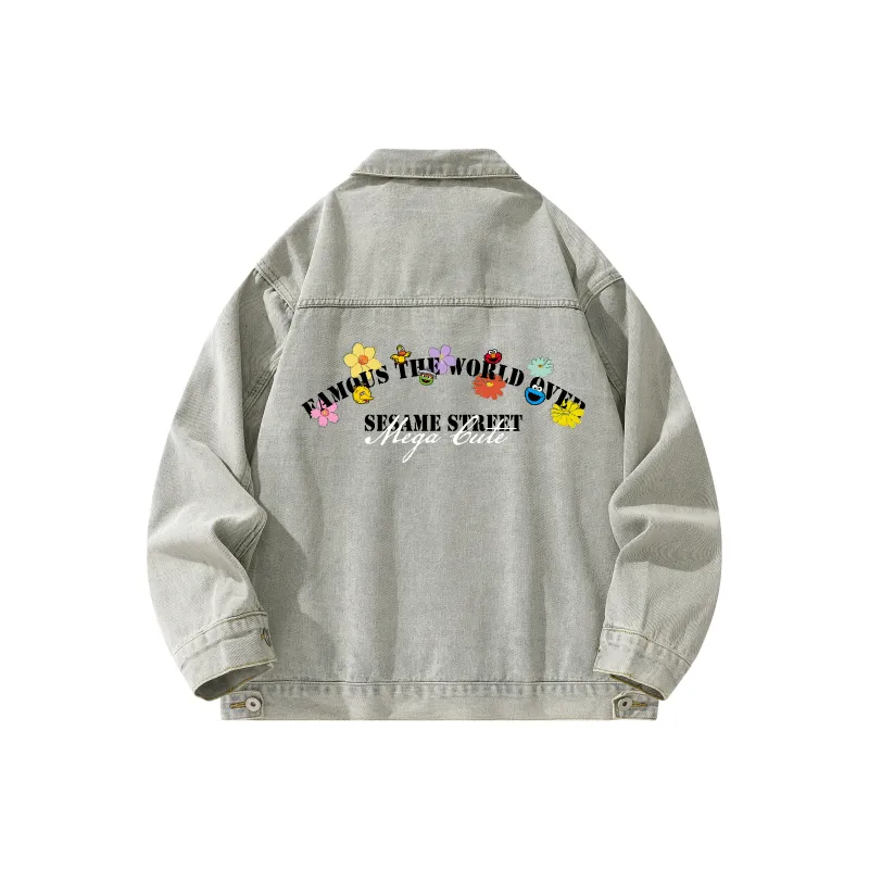 SESAME STREET Denim Jacket Unisex-2