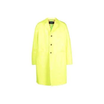 VERSACE Coats Men Neon Green