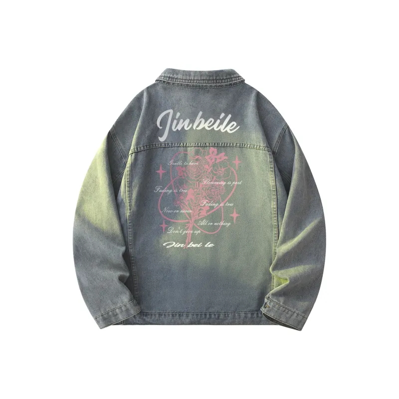 JINBEILE Denim Jackets Unisex-24