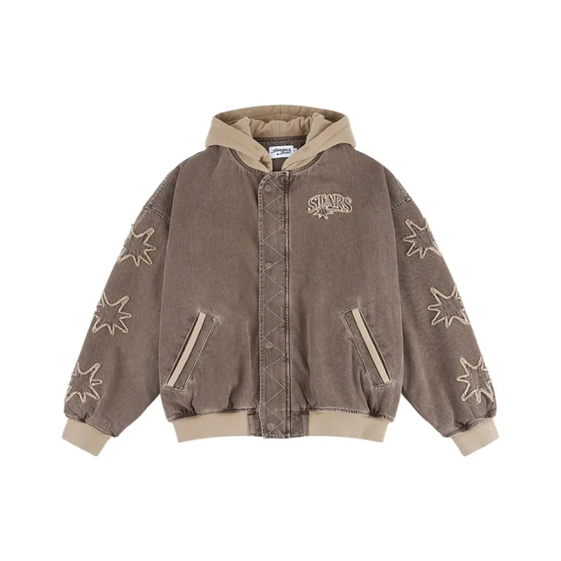 Starwalk Soldier Denim Jacket Unisex Brown-0