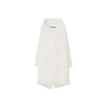 JIL SANDER Coats Men Gray White