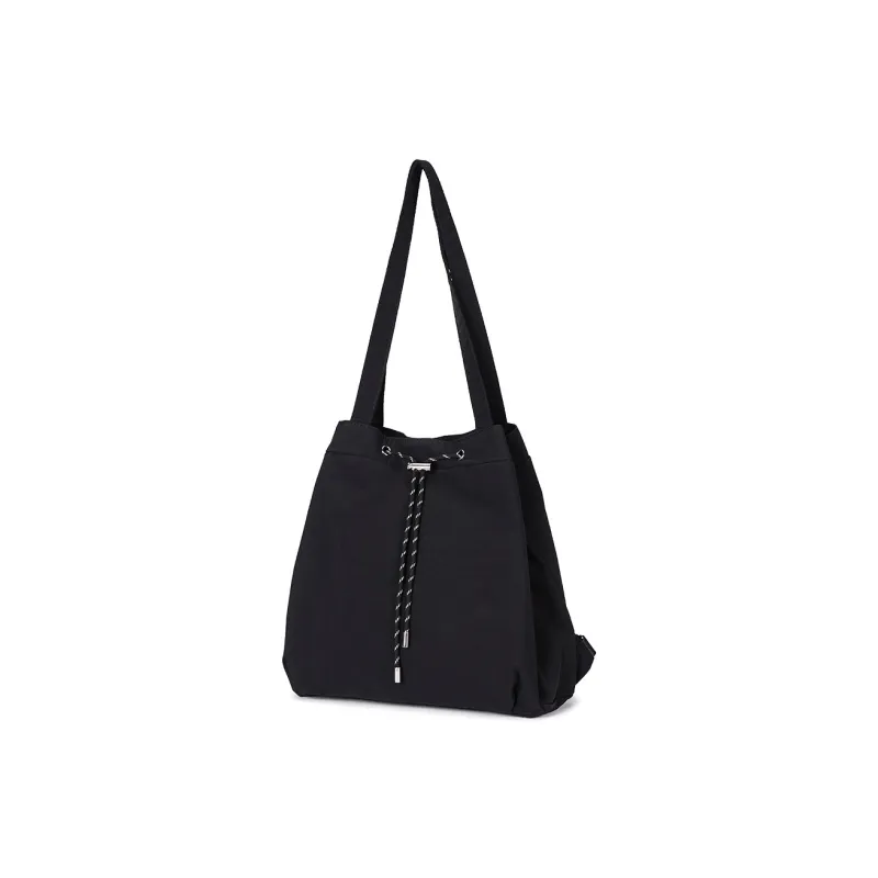 Dubaolu Fabric Shoulder Bag Medium Size Women's Black/Gray-2
