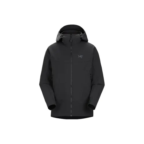 Arcteryx Water Resistant Windproof UV Protection Breathable Wear Resistant Windbreaker Jacket Men's Black