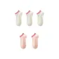 [5 Pack/100% cotton Slip-Resistant]3 Pack White+2 Pack Pink