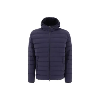 HERNO Hooded Quilted Zip Up Down Jacket