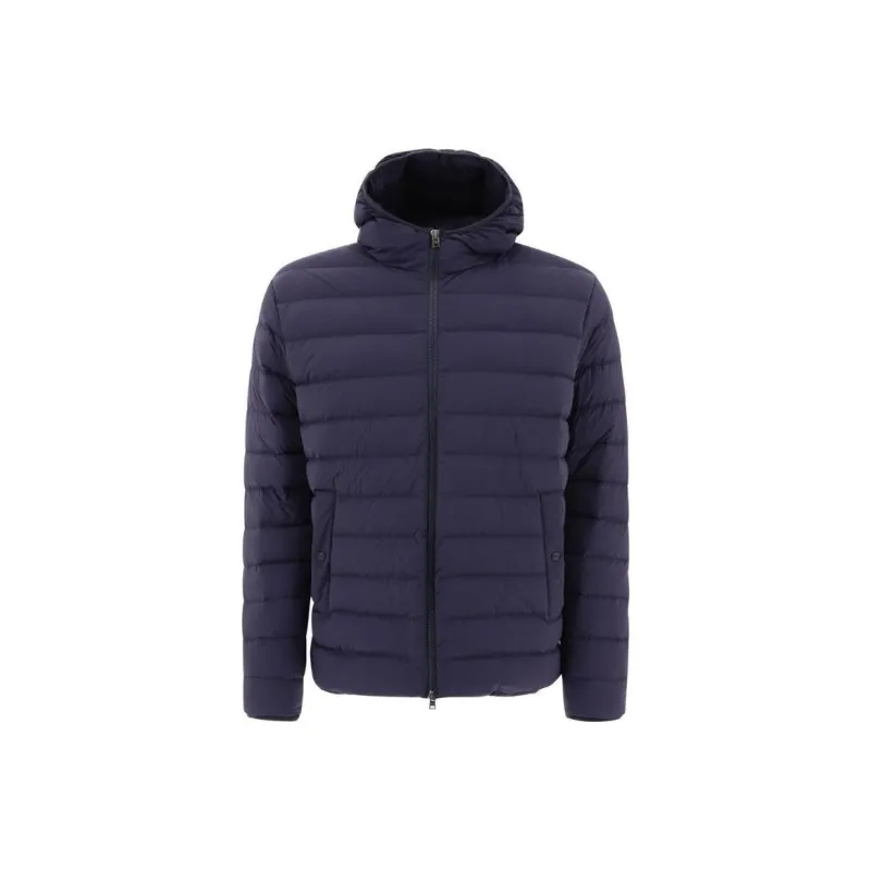HERNO Hooded Quilted Zip Up Down Jacket-0