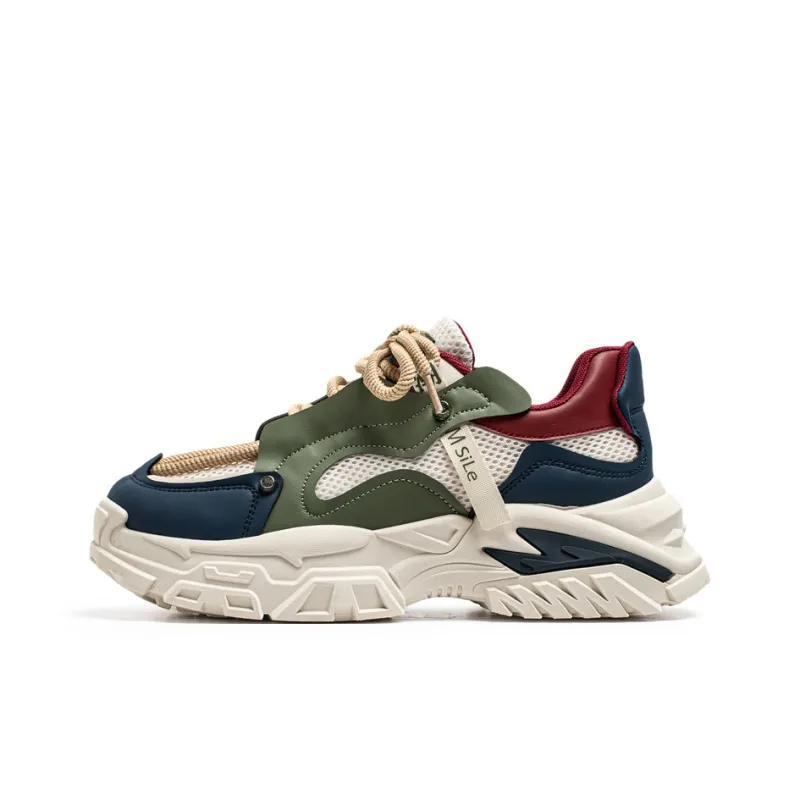 HACKBUTEER Low Top Chunky Sneakers Men's Box Included-7