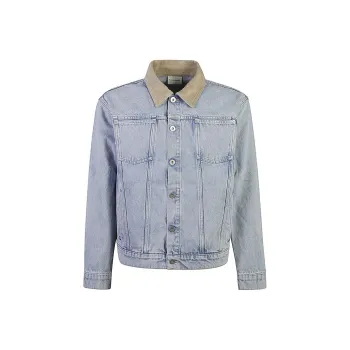 DROLE DE MONSIEUR La Vest Jean Délavée Button Up Denim Jacket