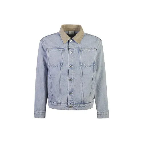 DROLE DE MONSIEUR La Vest Jean Délavée Button Up Denim Jacket