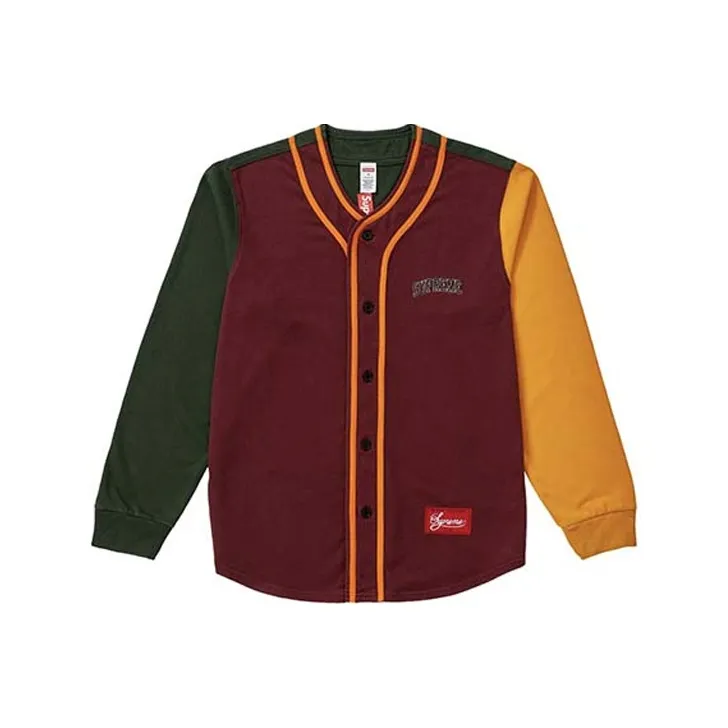 Supreme Color Blocked Baseball Top-0