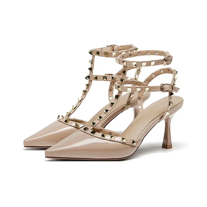 FIVE PLUS Slim Heel High Heels Women's-5