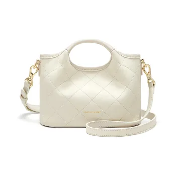 CNOLES Synthetic Leather Shoulder Bag, Crossbody Bag, Handbag Regular Women's White