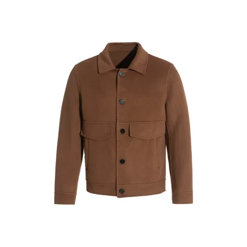 ANDREW MACKENZIE Coats Men Coffee