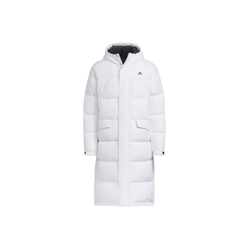 Adidas Puffy Long Down Jacket Down Jacket Men's White-0