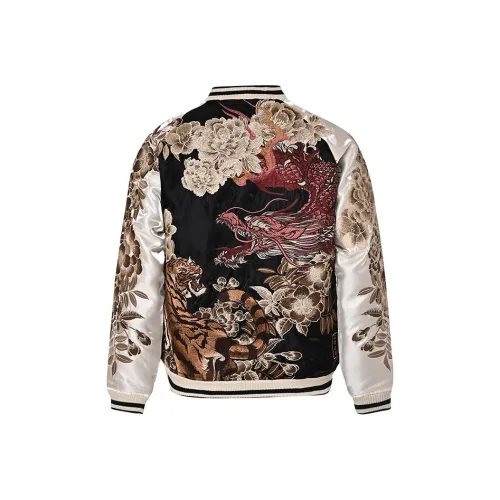 SANSHENGLIUBU Jacket Unisex Champagne Gray