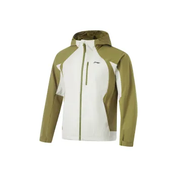 LiNing Fitness Series Durable Windproof Waterproof And Breathable Windbreaker Jacket Men's Wax Yellow/Lizard Umber