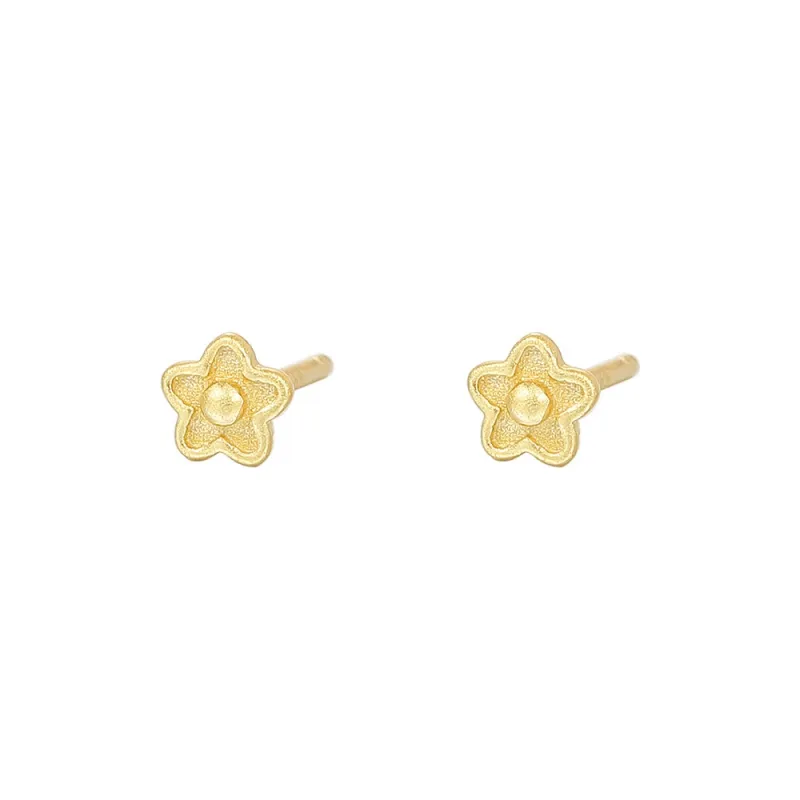 OGDAID S999 Fine Silver Stud Earrings Women's-0