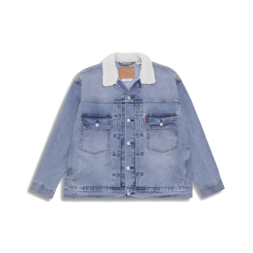 Levi's Jacket Men's Novelty Blue Yarn