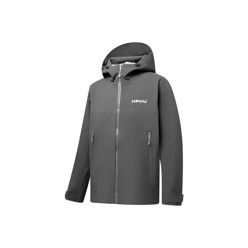 KFKU Water Resistant Windproof UV Protection Wear Resistant Windbreaker Jacket Unisex-14