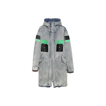 OOXOO.NET Coats Unisex Blue