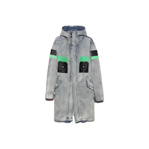 OOXOO.NET Coats Unisex Blue