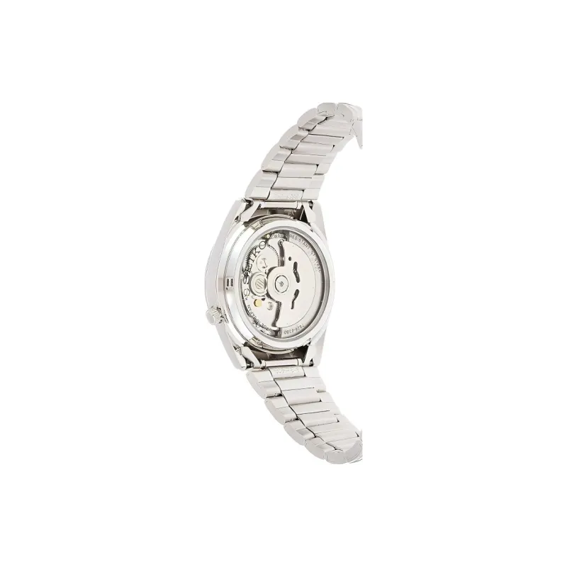 SEIKO Automatic Mechanical Movement Stainless Steel Strap Watch 37mm Men's Watches White Dial-2
