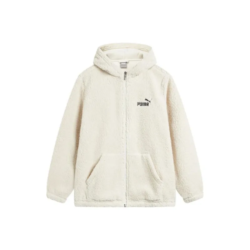 PUMA Velvet feel Coat Unisex White-0