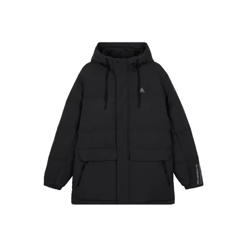 Adidas Down Jacket Medium Long Men
s Black