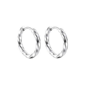 GUDUD Stainless Steel Earrings Unisex Gold/Silver