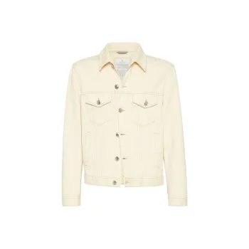 Brunello Cucinelli Long Sleeved Denim Jacket