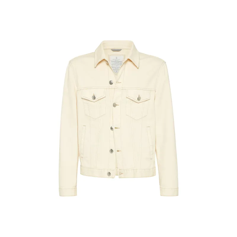 Brunello Cucinelli Long Sleeved Denim Jacket-0