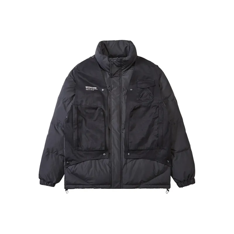 WAYNEXZAVIER Puffer Jackets Men Black-0