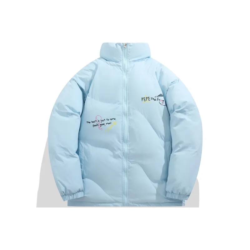 Pepe The Frog Puffer Jacket Unisex-11