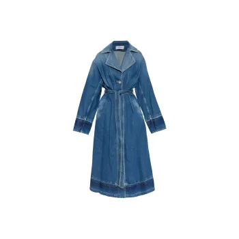 OFF-WHITE Belted Denim Coat