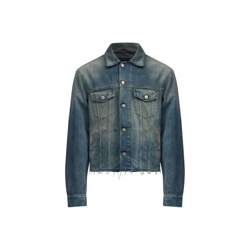 MM6 Maison Margiela Straight Hem Denim Jacket-0