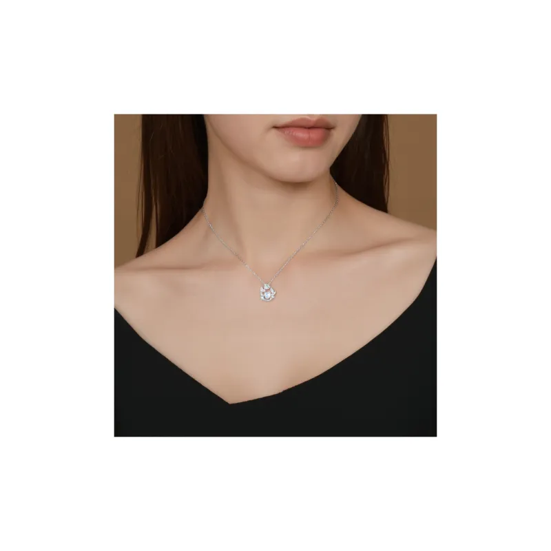 Good Quality S925 Silver Necklaces Women's-3