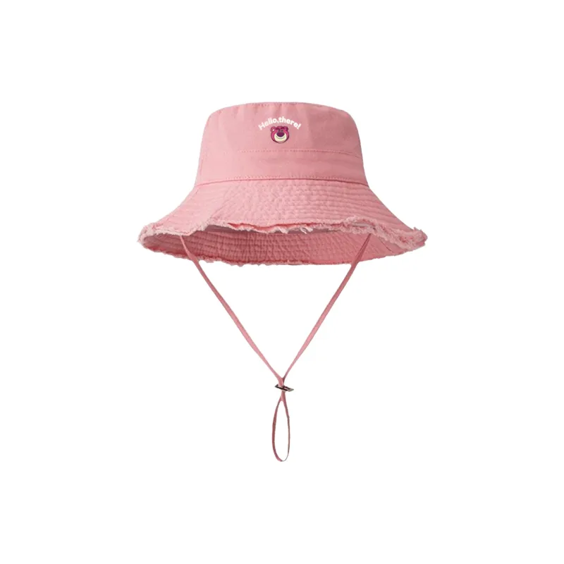 Disney Strawberry Bear Series Cotton Bucket Hats Unisex-3