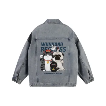 Supremo Cat Denim Jacket Unisex