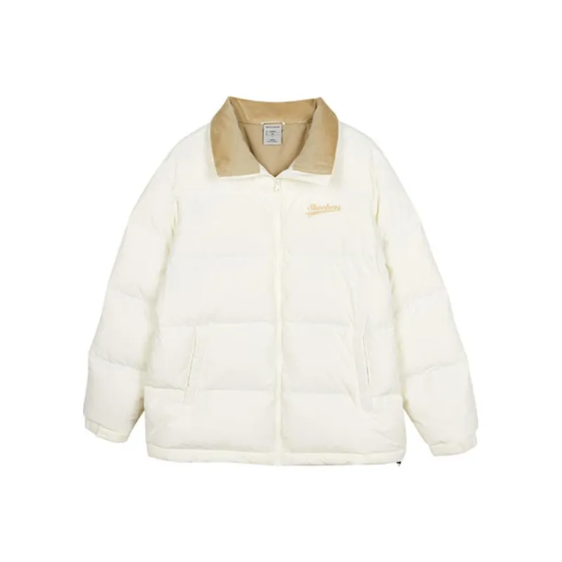 Skechers Colorful Down Jacket Unisex Marshmallow White-0