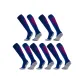 Long Shaft Soccer Socks Colorful Blue 5 Pack