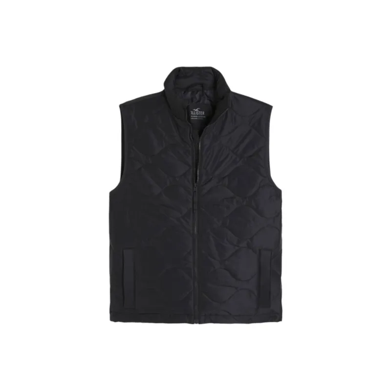 Hollister Vests Men Black-0