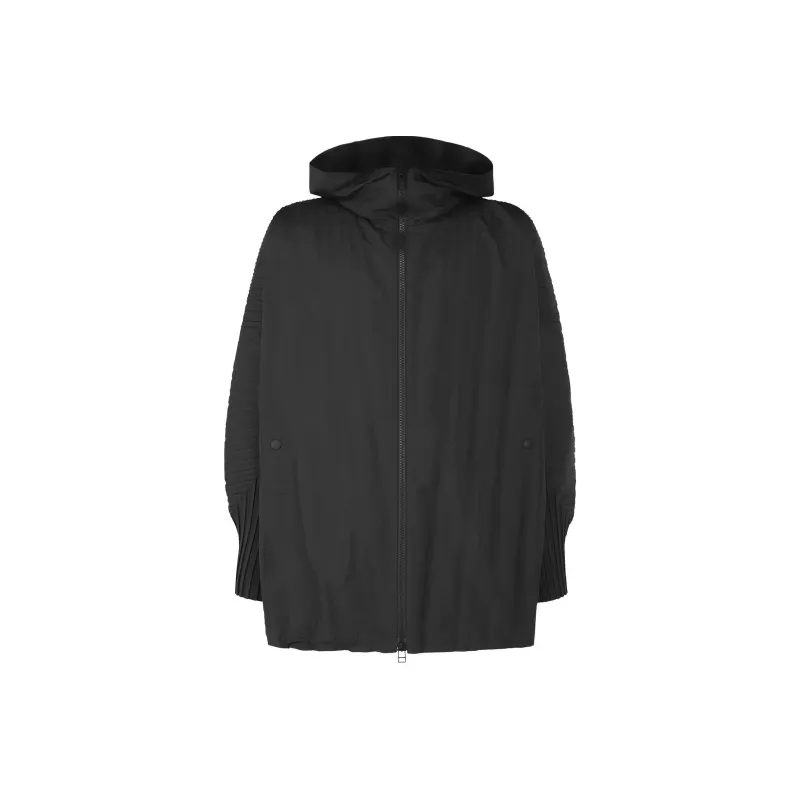 Homme Plissé Issey Miyake Cascade Pleated Hooded Jacket-0