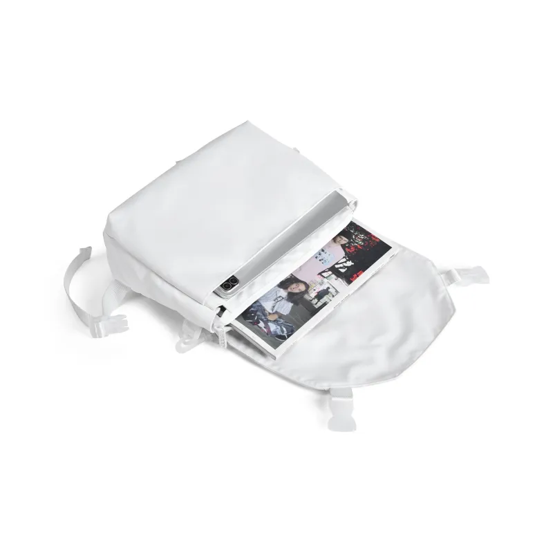 COEXISTENCE Polyester Backpack Basketball Bag Tubas Unisex White-28