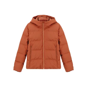 UNIQLO Down Jacket Men's Maple Leaf Orange
