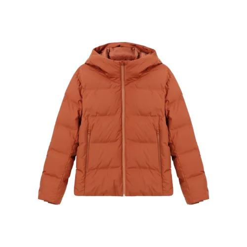 UNIQLO Down Jacket Men's Maple Leaf Orange
